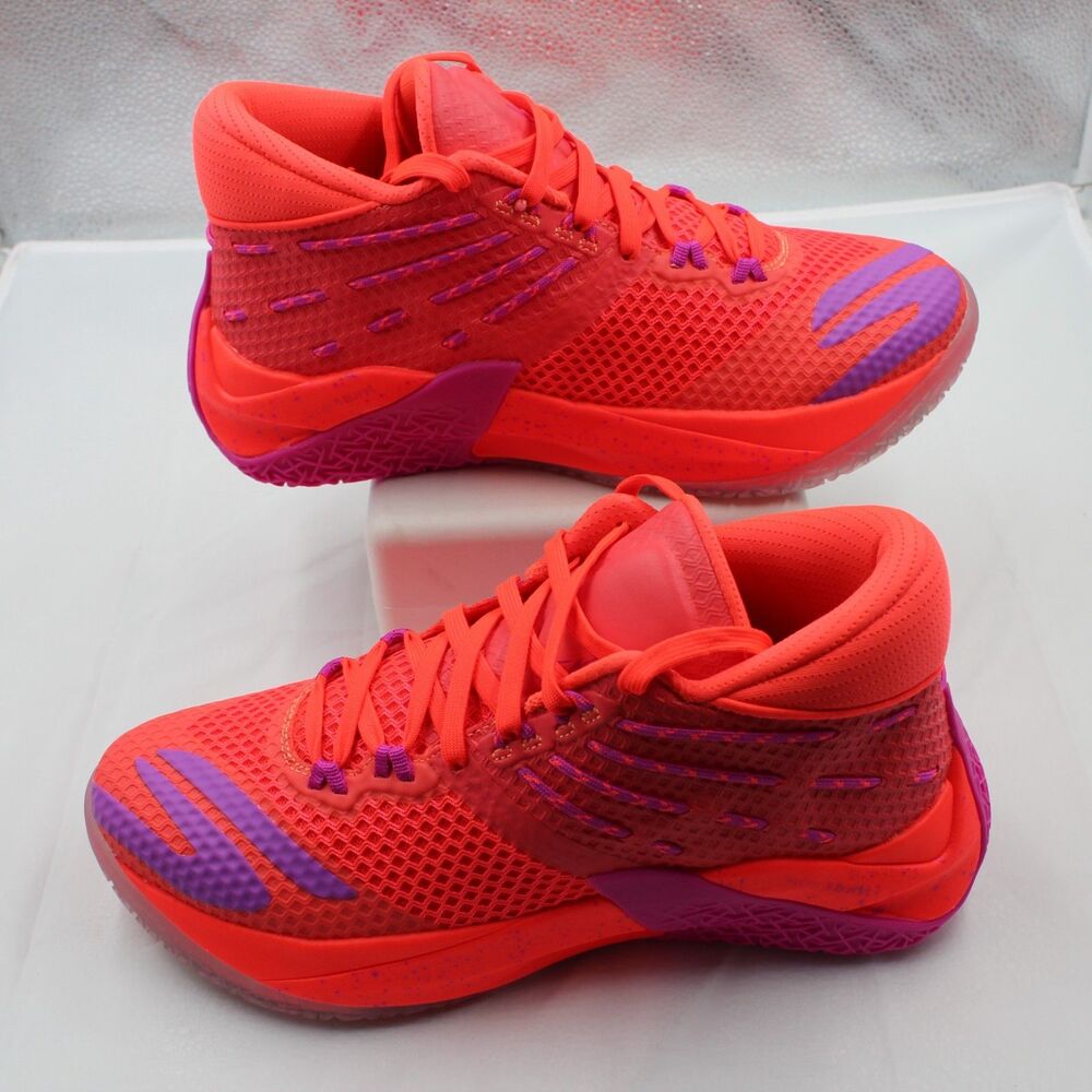 Skechers SKX Reign Basketball Shoes  - Men’s Size 8.5 - Hot Pink/Coral - NO BOX
